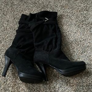 Sbicca suede mid calf boots